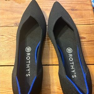 Rothy's Black and Blue Flats
